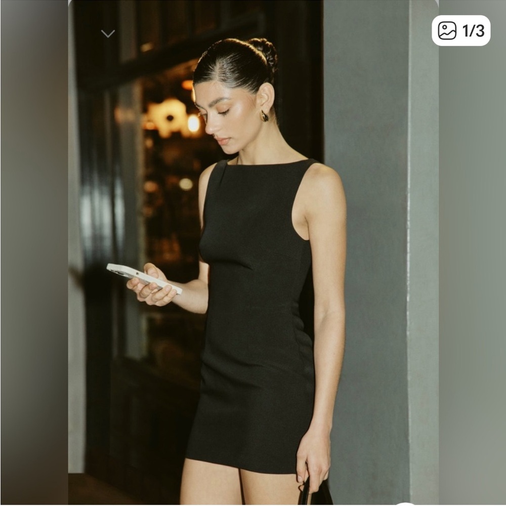 Meshki Angela Black Mini Dress